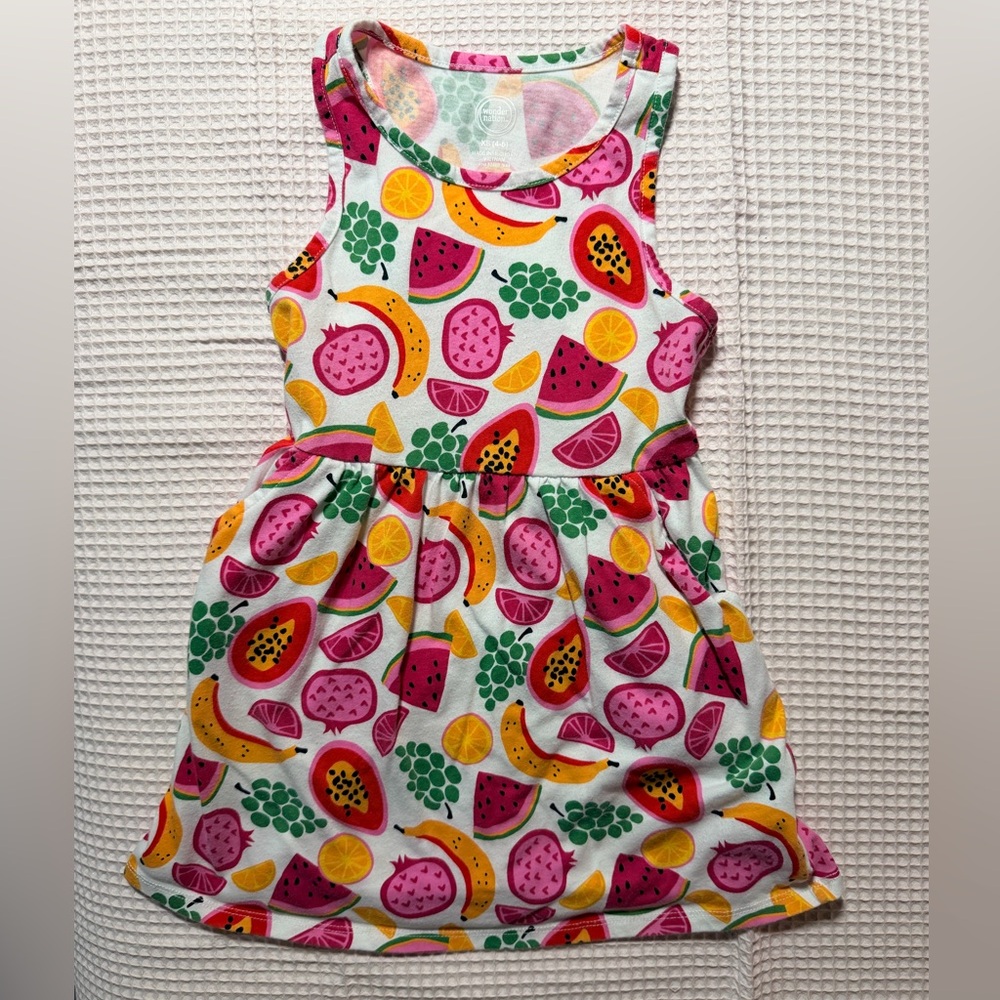 Wonder Nation Colorful Fruit Print Dress